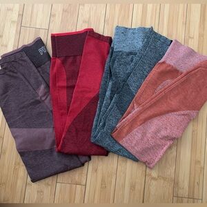 Set of 4 athletic gym pants leggings VS Pink